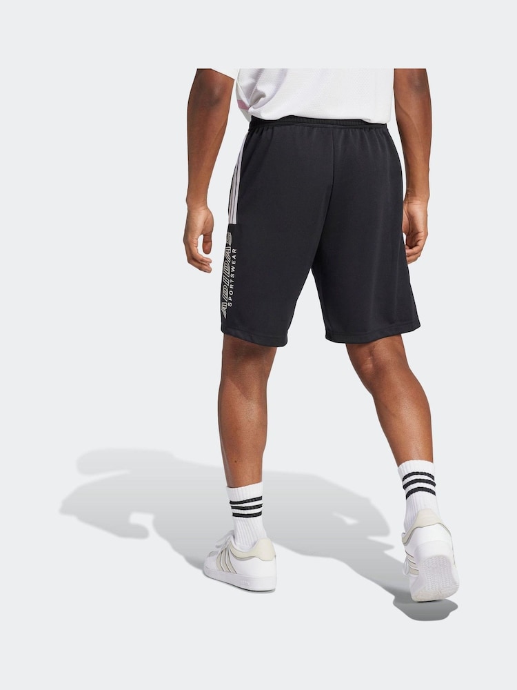 adidas Black Tiro Wordmark Shorts - Image 2 of 6 adidas Black Tiro Wordmark Shorts - Image 2 of 6
