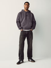 adidas Black Essentials Feelcozy Fleece Hoodie - Image 2 of 5