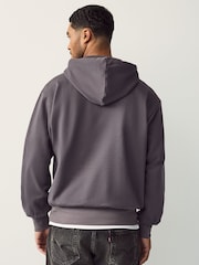adidas Black Essentials Feelcozy Fleece Hoodie - Image 3 of 5