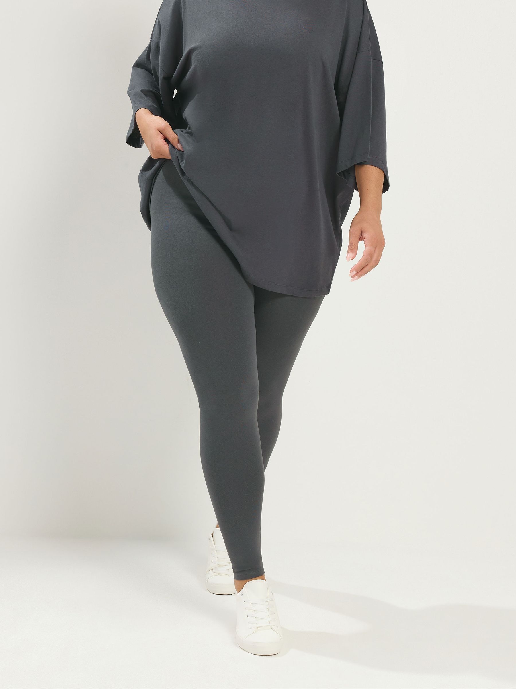 Yours Women's Grey Curve Leggings - Image 3