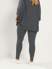 Yours Curve Grey Leggings - Image 3 of 6