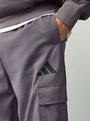 adidas Black Essentials Small Logo Cargo Joggers - Image 4 of 6