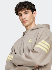 adidas Natural Future Icons 3-Stripes Full-Zip Hoodie - Image 5 of 6