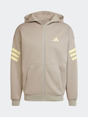 adidas Natural Future Icons 3-Stripes Full-Zip Hoodie - Image 6 of 6