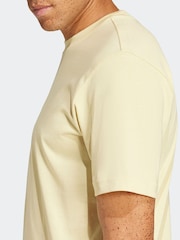 adidas Yellow Essentials Small Logo Single 100% Cotton Jersey T-Shirt - Image 8 of 10