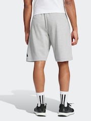 adidas Grey Essentials Big Logo French Terry Shorts - Image 2 of 6