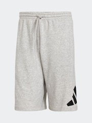 adidas Grey Essentials Big Logo French Terry Shorts - Image 6 of 6