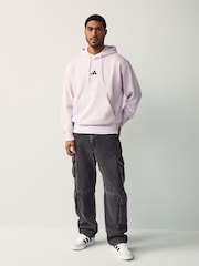 adidas Pink Essentials Feelcozy Fleece Hoodie - Image 2 of 5