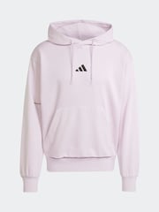 adidas Pink Essentials Feelcozy Fleece Hoodie - Image 5 of 5