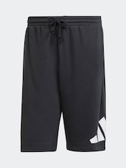 adidas Black Essentials Big Logo French Terry Shorts - Image 5 of 5