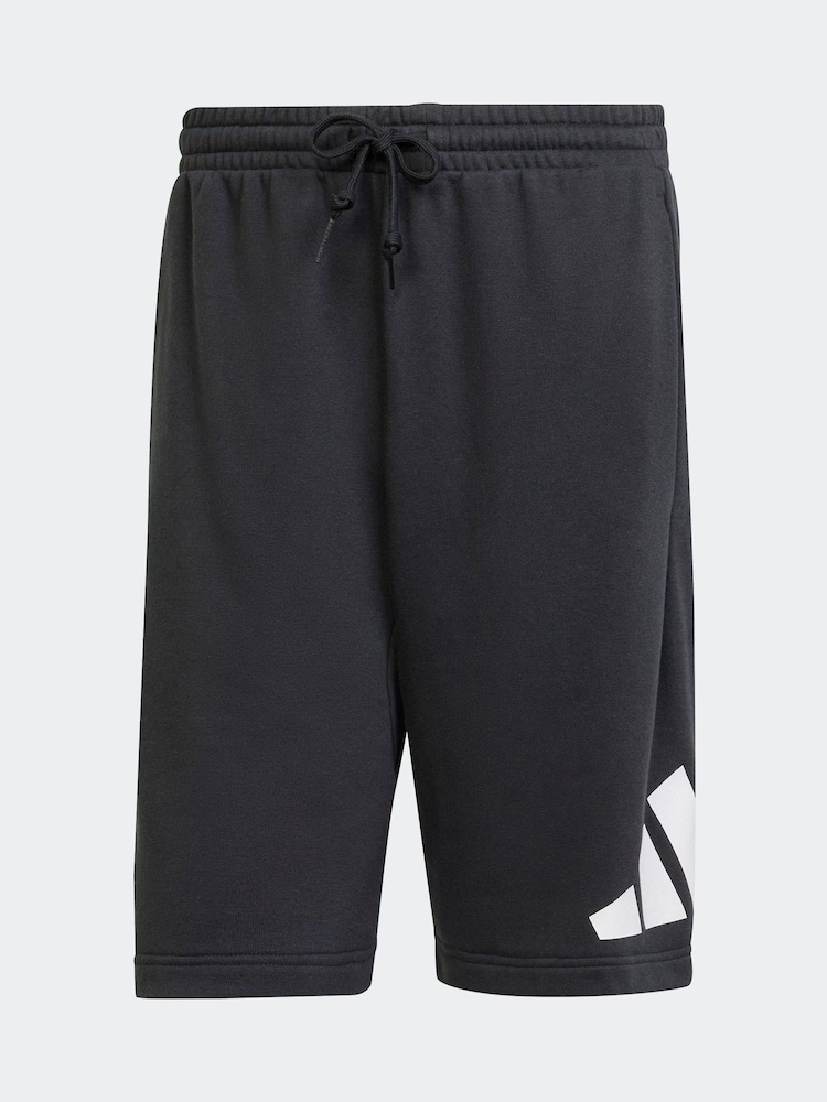 adidas Black Essentials Big Logo French Terry Shorts - Image 5 of 5
