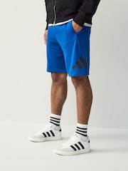adidas Blue Essentials Big Logo French Terry Shorts - Image 1 of 6