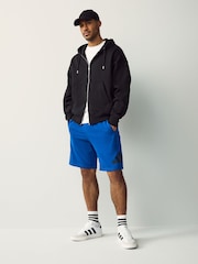 adidas Blue Essentials Big Logo French Terry Shorts - Image 2 of 6