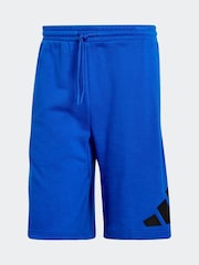 adidas Blue Essentials Big Logo French Terry Shorts - Image 6 of 6