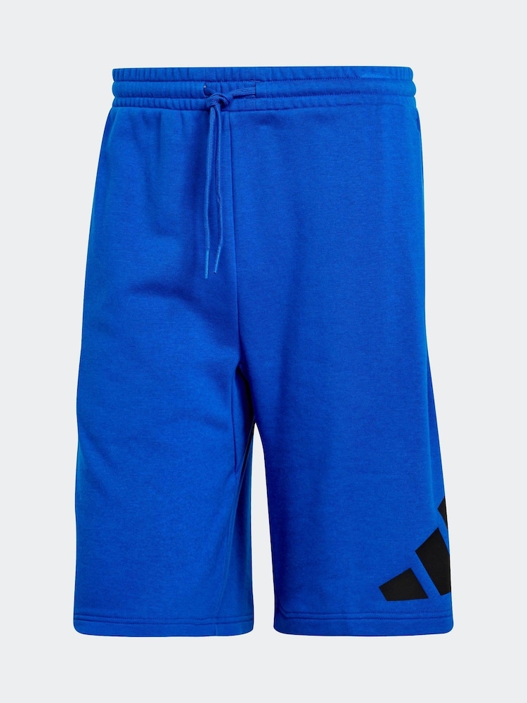 adidas Blue Essentials Big Logo French Terry Shorts - Image 6 of 6