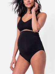 Seraphine Bamboo Overbump Black Underwear 2 Pack - Image 6 of 8