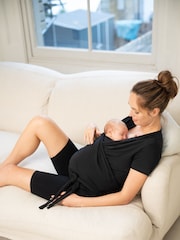 Seraphine Maternity and Babywear Skin to Skin Black Top - Image 3 of 5