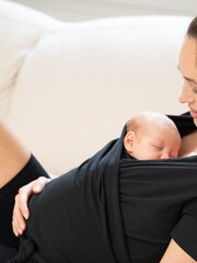 Seraphine Maternity and Babywear Skin to Skin Black Top - Image 4 of 5