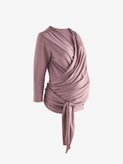 Seraphine Maternity and Babywear Purple Skin to Skin Top - Image 4 of 4