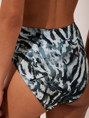 Mint Velvet Zebra High Waist Bikini Briefs - Image 3 of 6