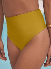 Mint Velvet Green High Waist Tummy Control Briefs - Image 4 of 5