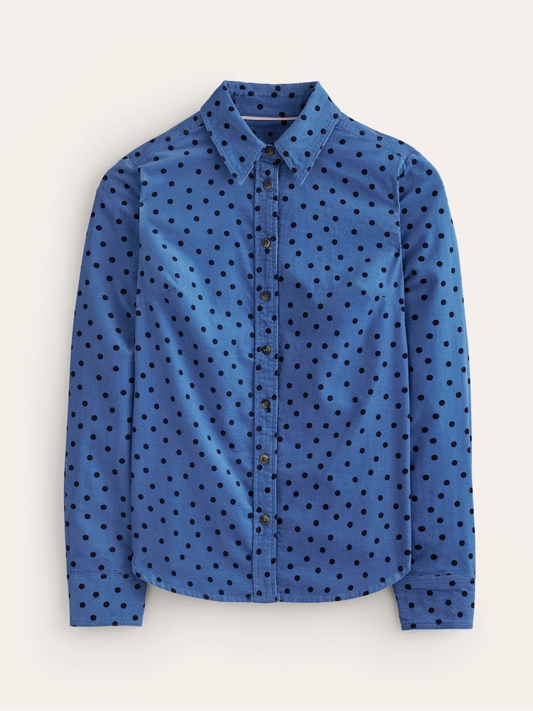 Boden Blue 100% Cotton Sienna Cord Shirt - Image 6 of 6 Boden Blue 100% Cotton Sienna Cord Shirt - Image 6 of 6