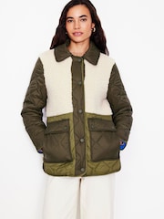 Boden Chester Steppmantel mit Sherpa-Fleece - Bild 2 von 7
