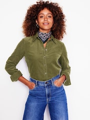 Boden Green 100% Cotton Sienna Cord Shirt - Image 1 of 5