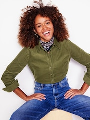 Boden Green 100% Cotton Sienna Cord Shirt - Image 2 of 5