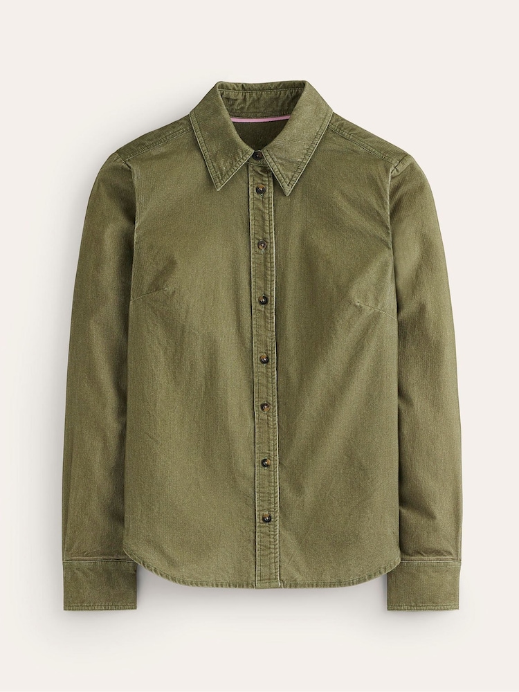 Boden Green 100% Cotton Sienna Cord Shirt - Image 5 of 5