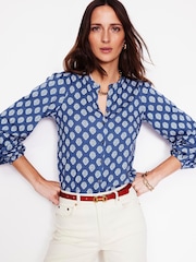 Boden Blue 100% Cotton Marina Jersey Shirt - Image 4 of 5