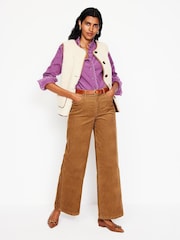 Purple - Boden 100% Cotton Phoebe Cord Shirt - Image 4 of 5