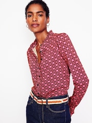 Boden Pink Caroline Jersey Shirt - Image 1 of 5
