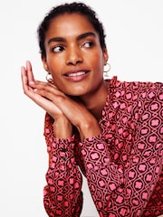 Boden Pink Caroline Jersey Shirt - Image 4 of 5