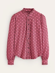 Boden Pink Caroline Jersey Shirt - Image 5 of 5
