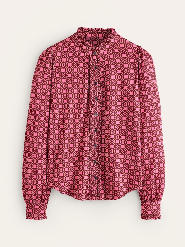 Boden Pink Caroline Jersey Shirt - Image 5 of 5