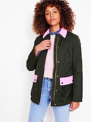 Boden Green 100% Cotton Heritage Wax Jacket - Image 1 of 5