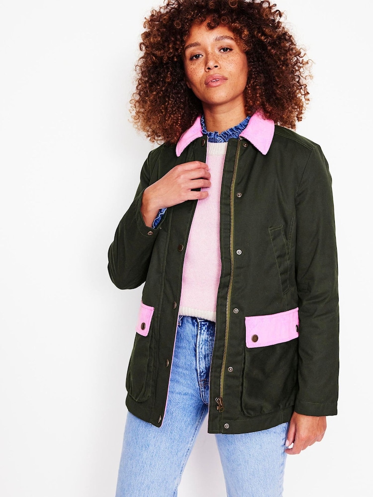 Boden Green 100% Cotton Heritage Wax Jacket - Image 1 of 5