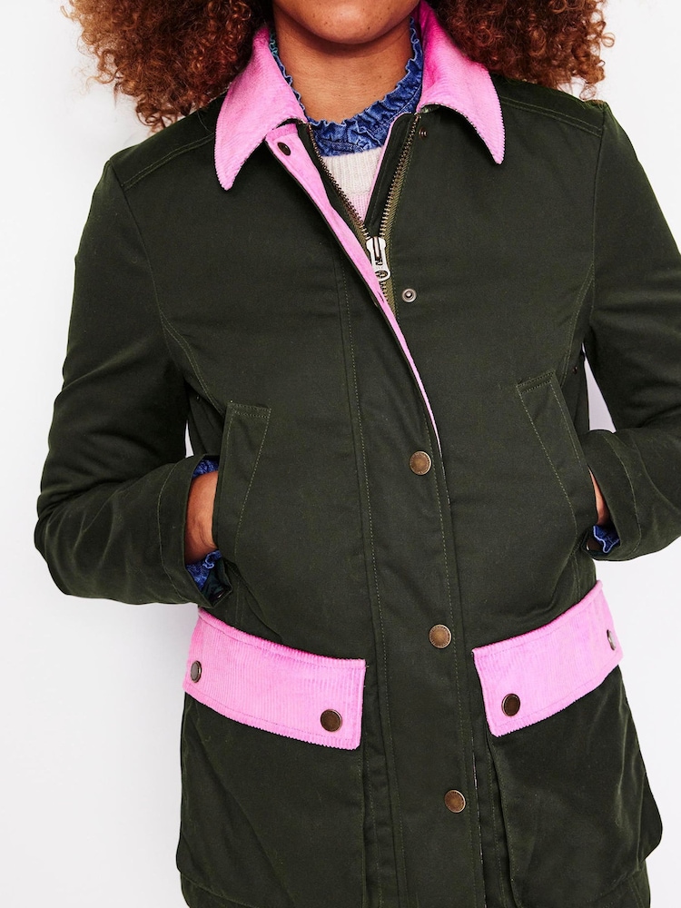Boden Green 100% Cotton Heritage Wax Jacket - Image 2 of 5