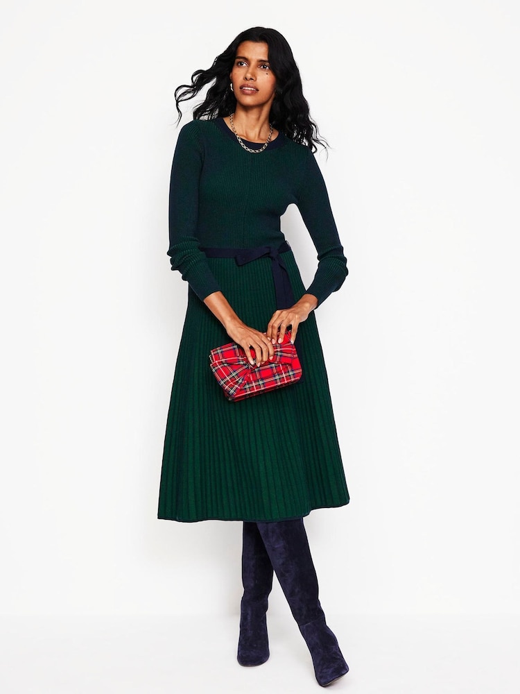 Grün - Boden Lola Midi-Strickkleid - Bild 1 von 7 Grün - Boden Lola Midi-Strickkleid - Bild 1 von 7