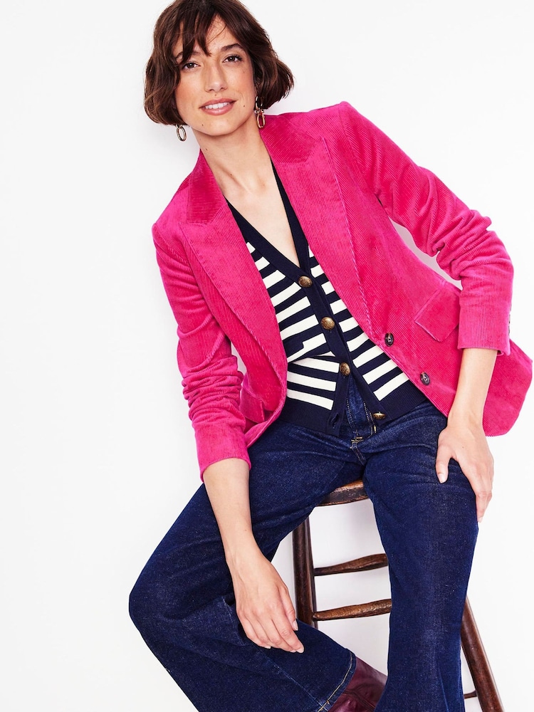 Boden Pink Marylebone Cord Blazer - Image 2 of 6
