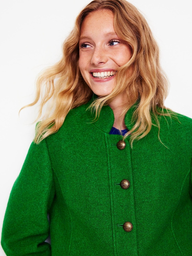 Boden Green Hamilton Textured Coat - Image 2 of 5
