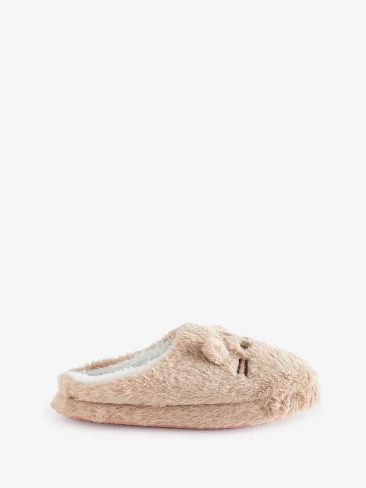 Vanilla Underground Brown Womens Character Slippers - Image 1 of 6