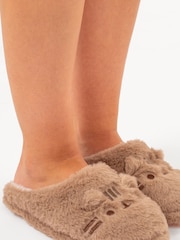 Vanilla Underground Brown Womens Character Slippers - Image 3 of 6