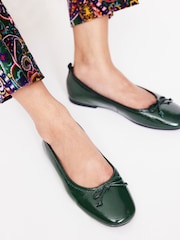Boden Green Kitty Flexi Sole Ballet Pumps - Image 1 of 5