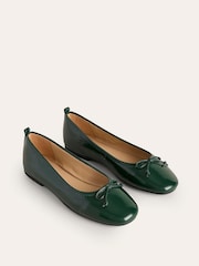 Boden Green Kitty Flexi Sole Ballet Pumps - Image 3 of 5