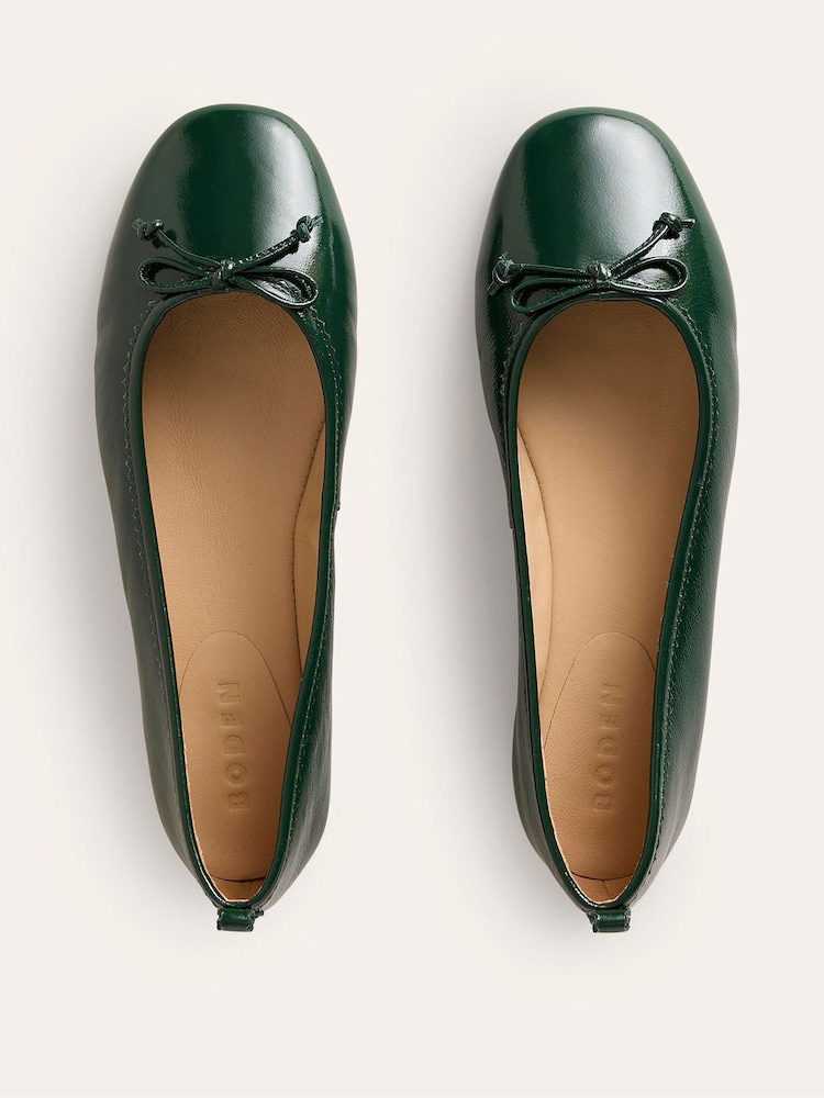 Boden Green Kitty Flexi Sole Ballet Pumps - Image 5 of 5