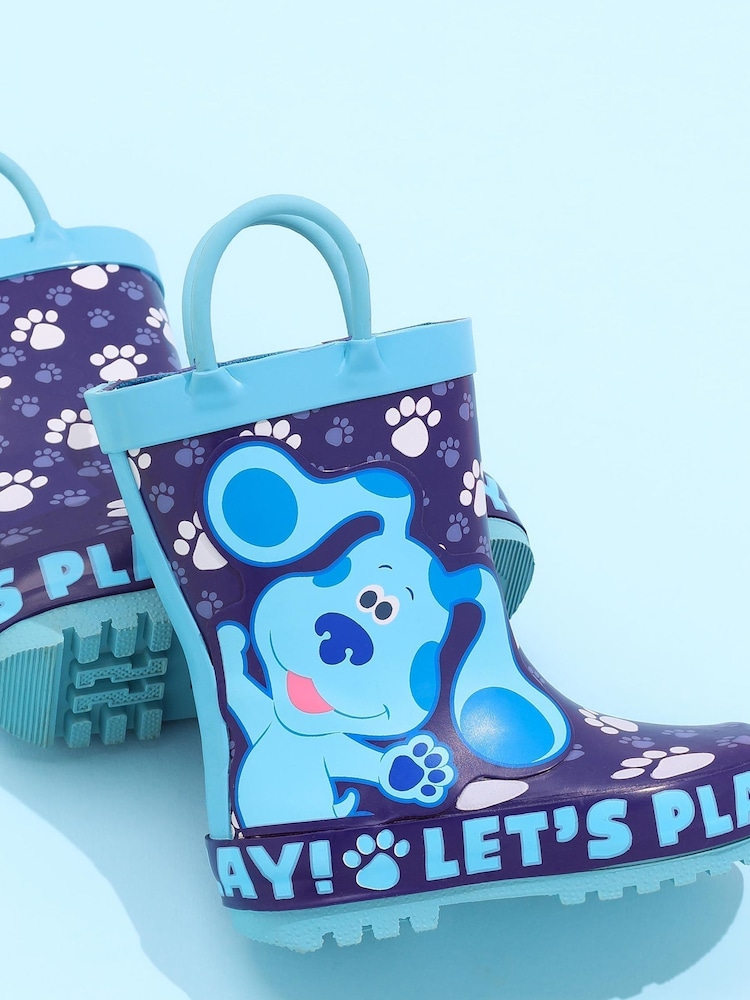 Vanilla Underground Blue Kids Character Wellies - Image 2 of 5