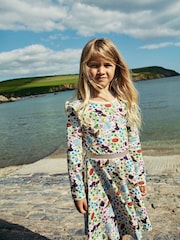 Boden Cream Mabel Halloween Twirly Ballerinas Dress - Image 1 of 4