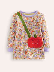 Boden Orange Pumpkin Appliqué Bag Tunic - Image 1 of 4